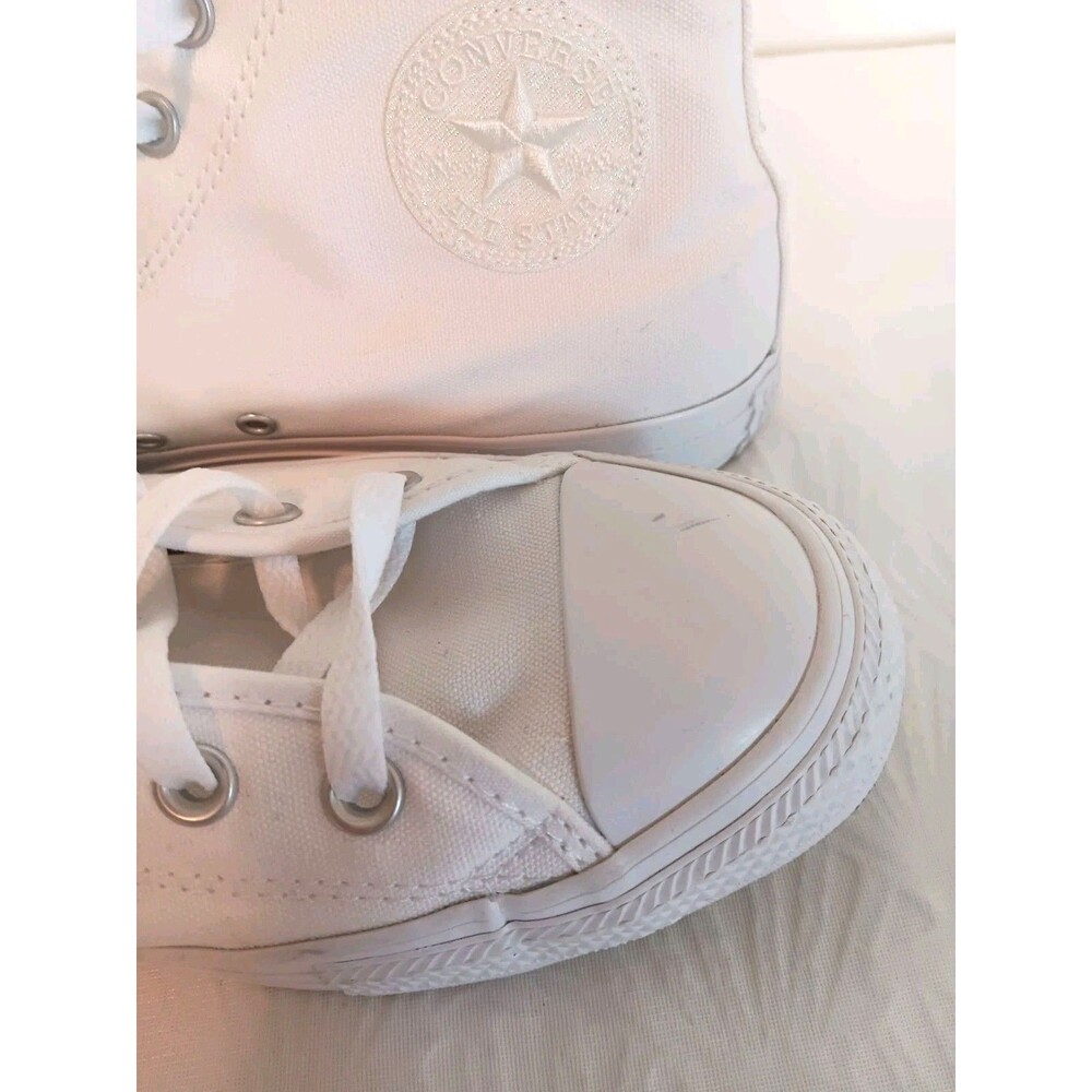 Converse By You Chuck Taylor All Star High Tops White Canvas AD Custom Size 10.5 - Picture 7 of 10